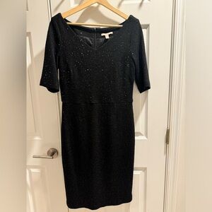 Banana Republic Stunning Black Sequin Dress Size 10